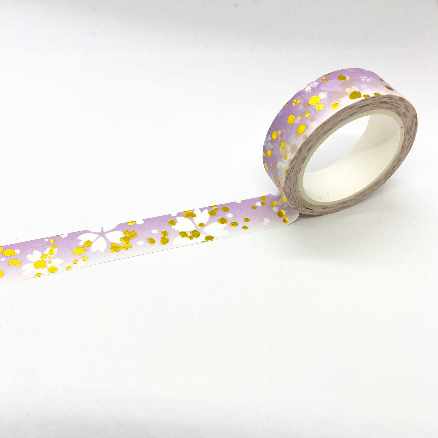 Cherry Blossoms (Sakura) Washi Tape - GOLD FOIL Ollybits Pixel Art