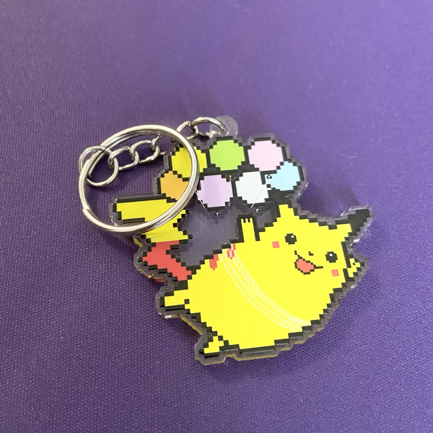 Flat Sparky Companion Acrylic Charm Ollybits Pixel Art