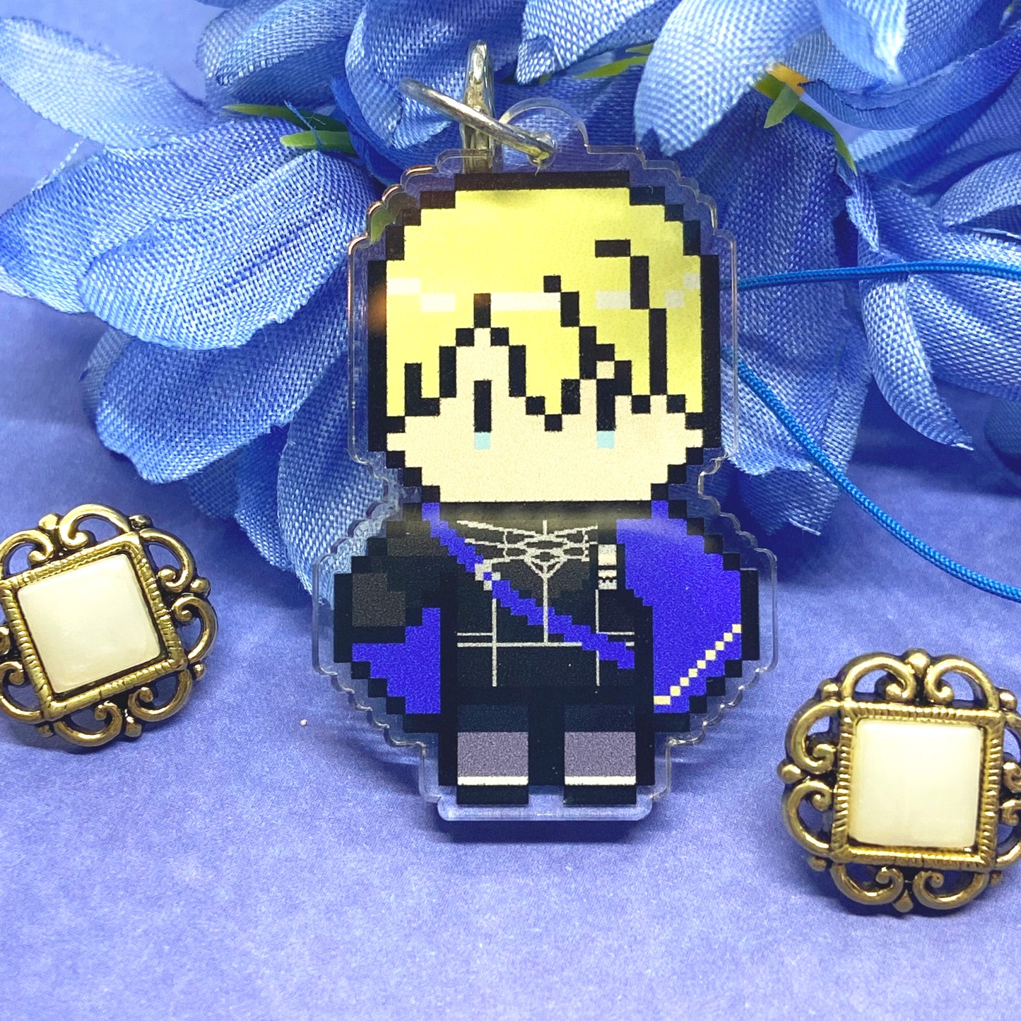 The Tempest King Acrylic Charm Ollybits Pixel Art