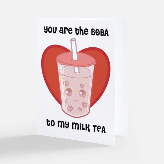 You Are The Boba To My Milk Tea Greeting Card Ollybits Pixel Art