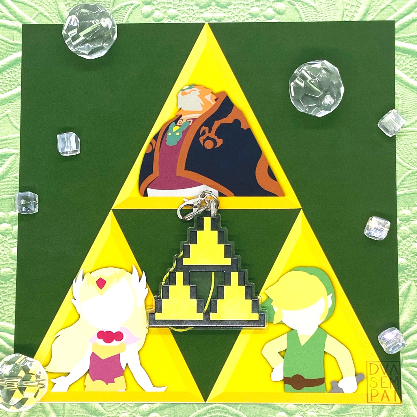 Golden Power Acrylic Charm Ollybits