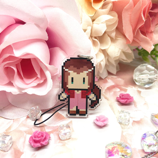 Flower Girl Acrylic Charm Ollybits Pixel Art