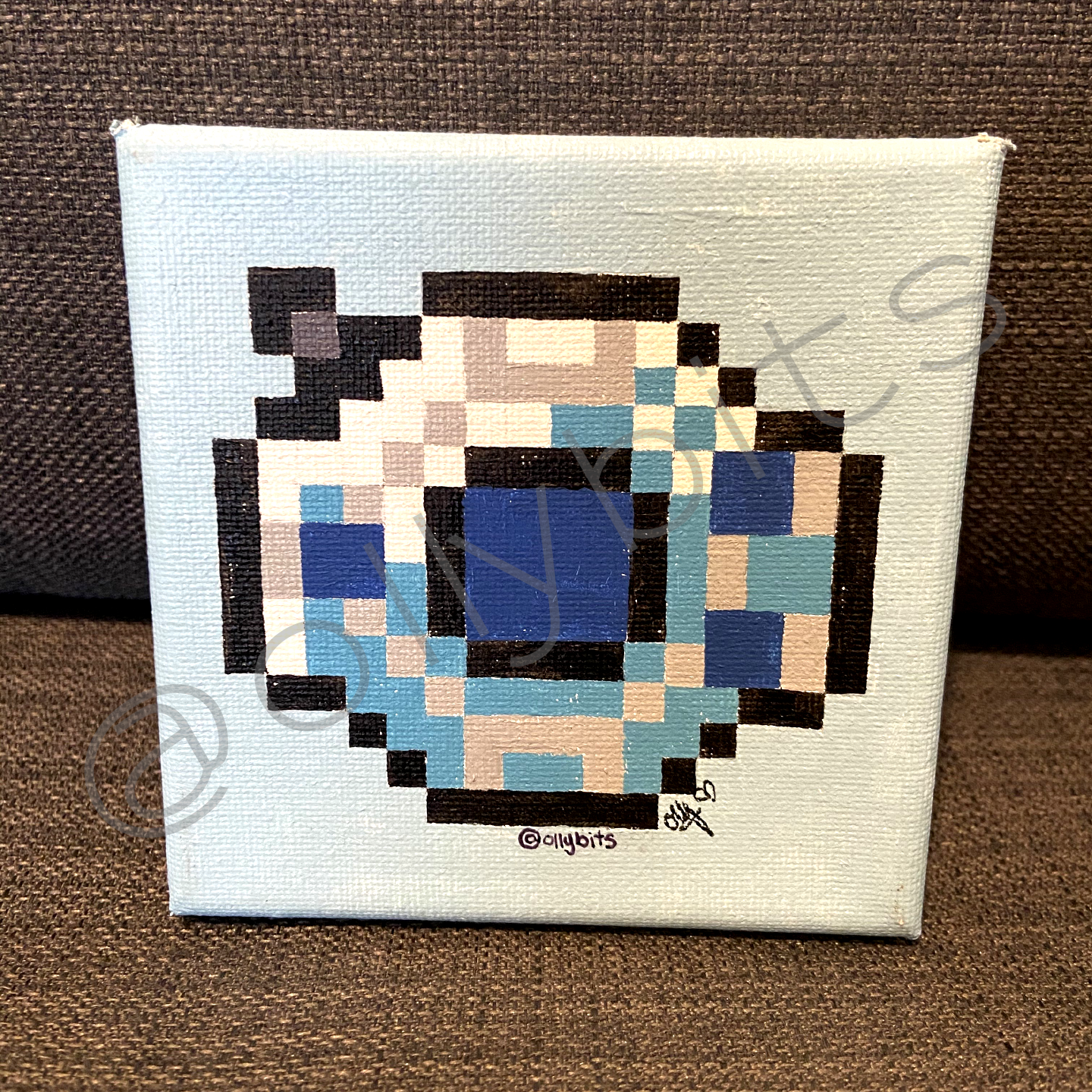 Digital Device 1st Gen Pixel Art Painting Original Ollybits Pixel Art
