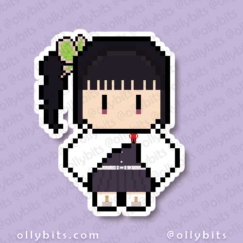 Coin Flippy Slayer Vinyl Sticker (2") Ollybits Pixel Art