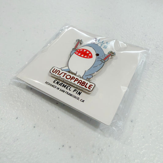 Unstoppable Shark Enamel Pin