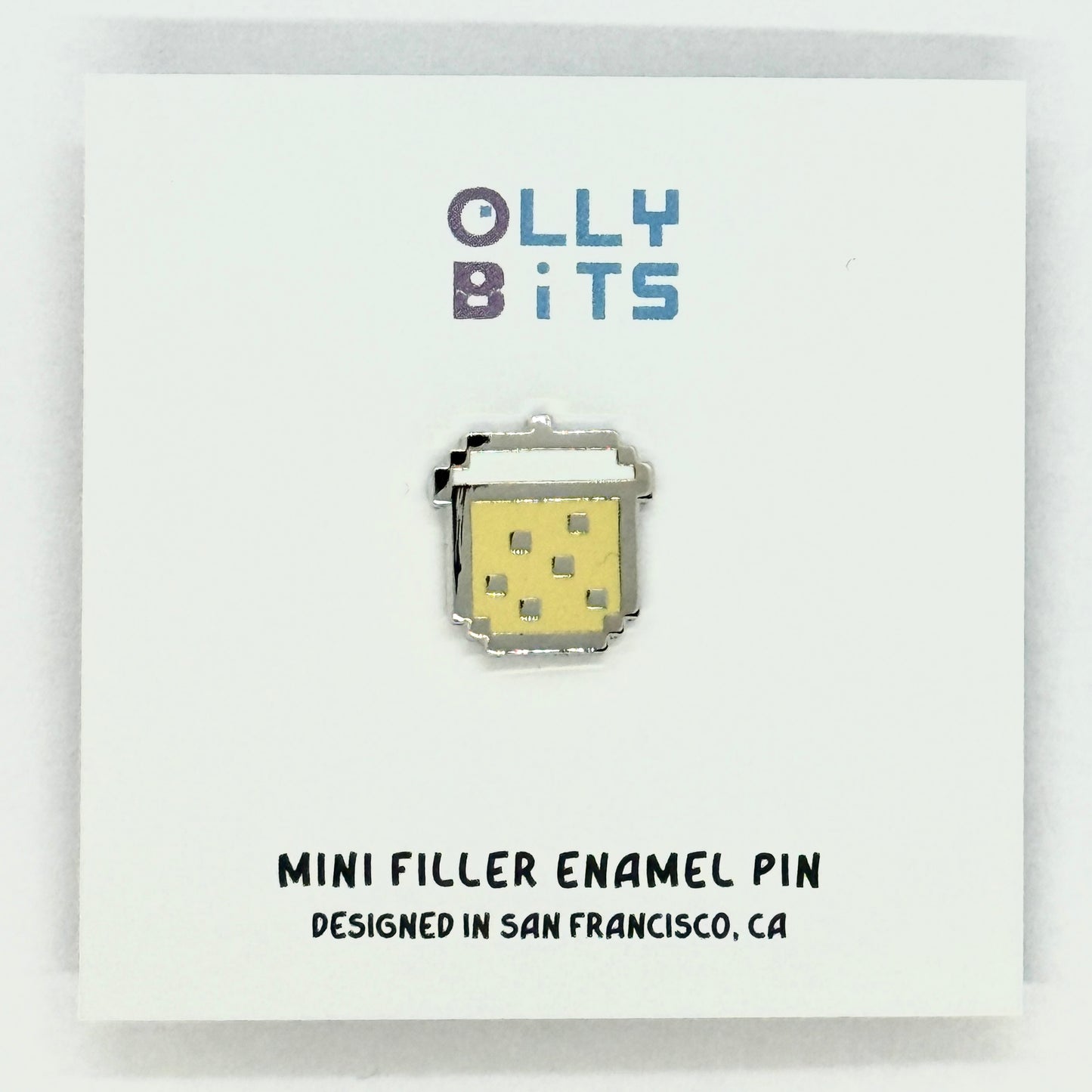 Classic Pixel Boba Mini Filler Enamel Pin