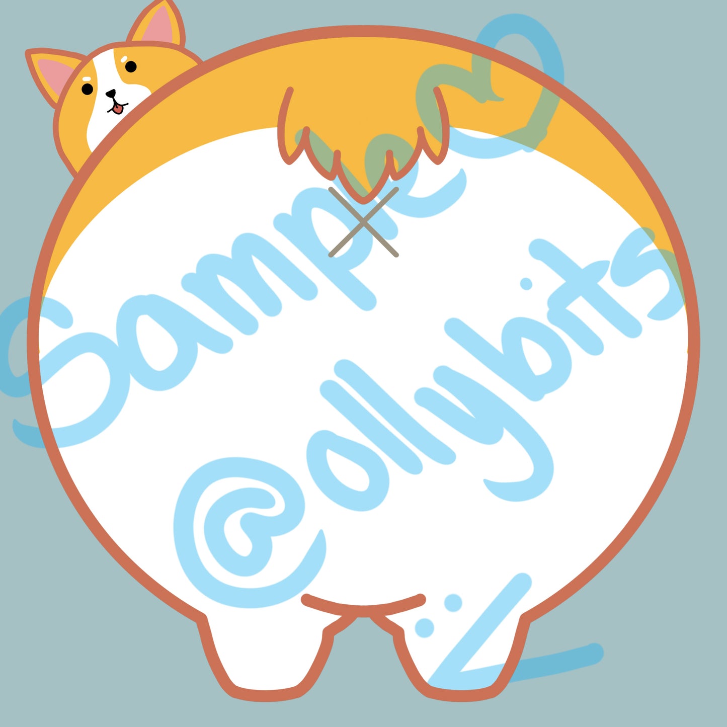 Corgi Butt Memo Pad Ollybits Pixel Art