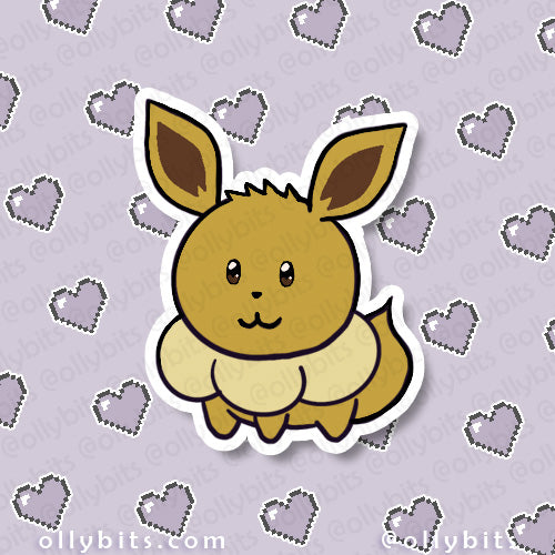 Foxy Friends Vinyl Sticker (2") Set Ollybits Pixel Art