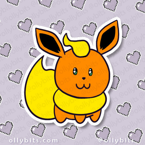 Foxy Friends Vinyl Sticker (2") Set Ollybits Pixel Art