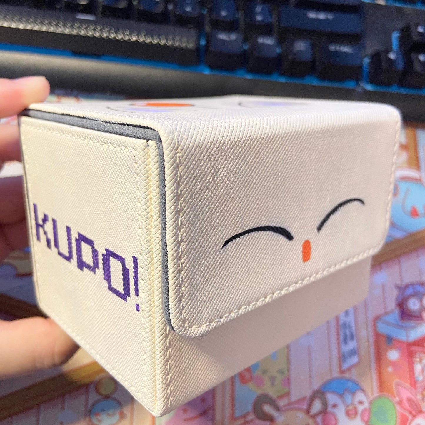 Winged Pom Pom TCG Box Handpainted Synthetic Leather