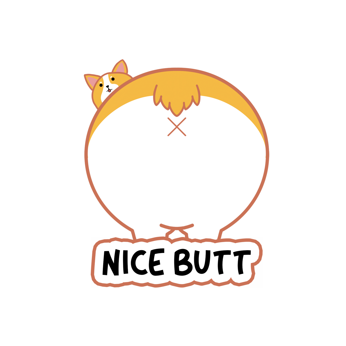 Corgi "Nice Butt" Enamel Pin