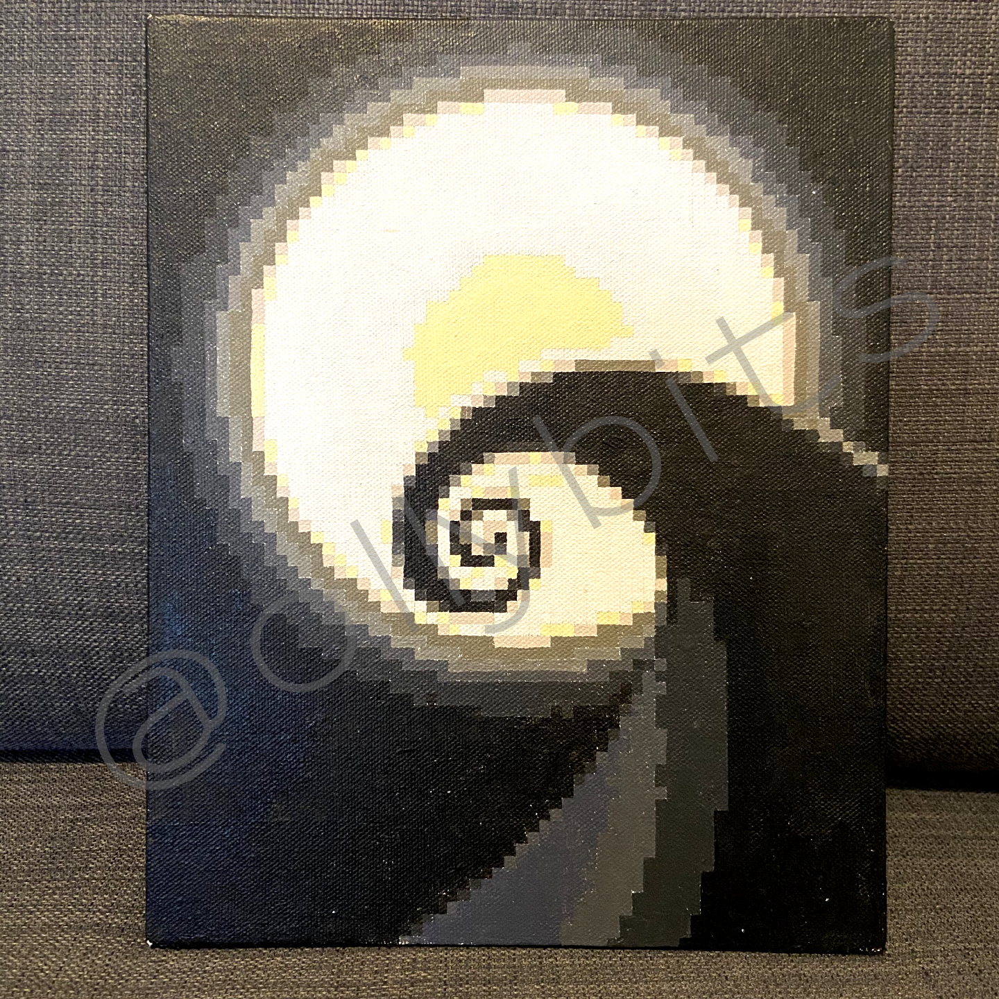 Spiral Hill Pixel Art Painting Original Ollybits Pixel Art
