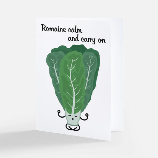 Romaine Calm Greeting Card Ollybits Pixel Art