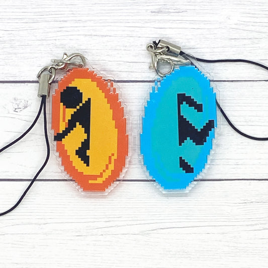 Entrance and Exit Companion Gateways Acrylic Charm Ollybits Pixel Art