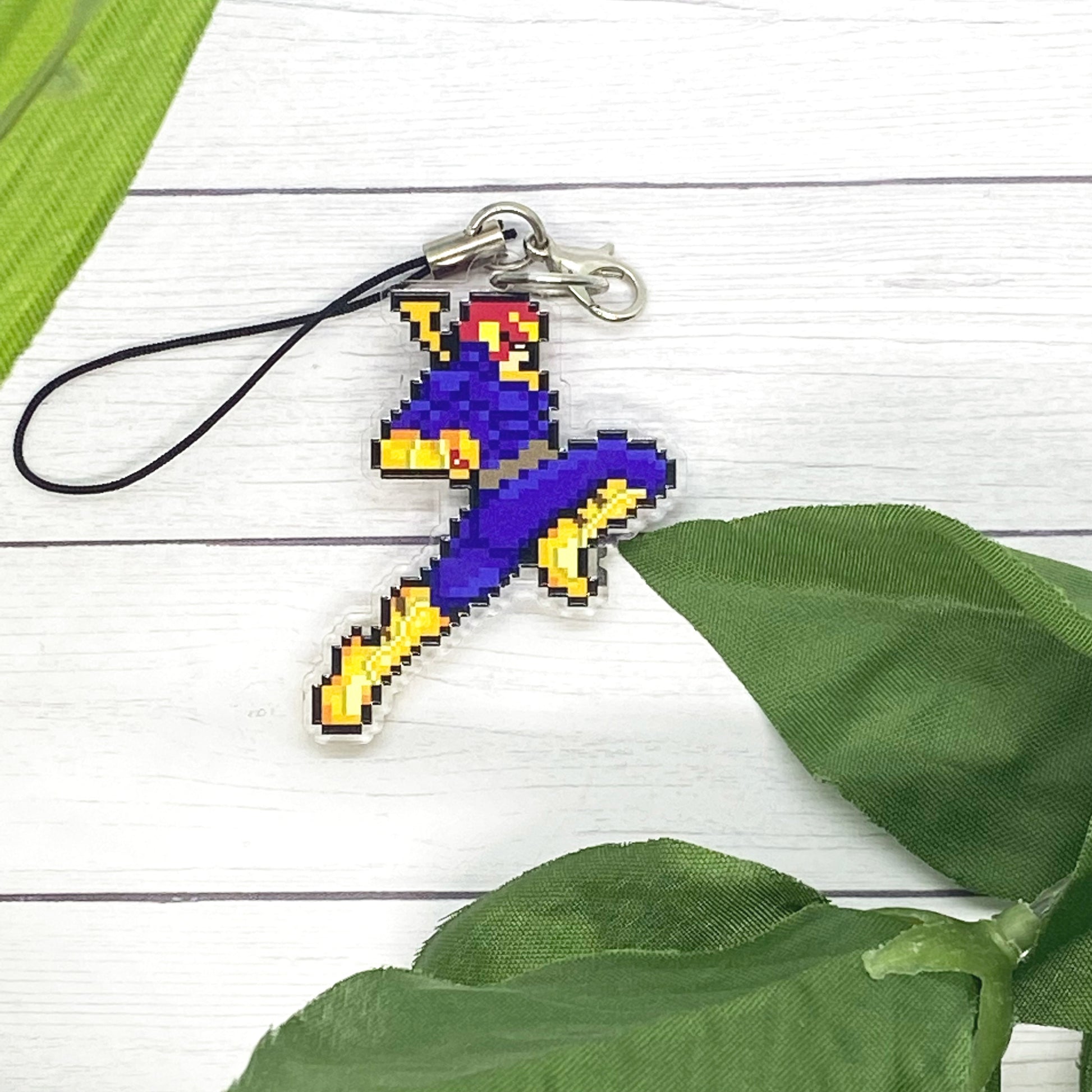 The Knee (of Justice) Acrylic Charm Ollybits Pixel Art
