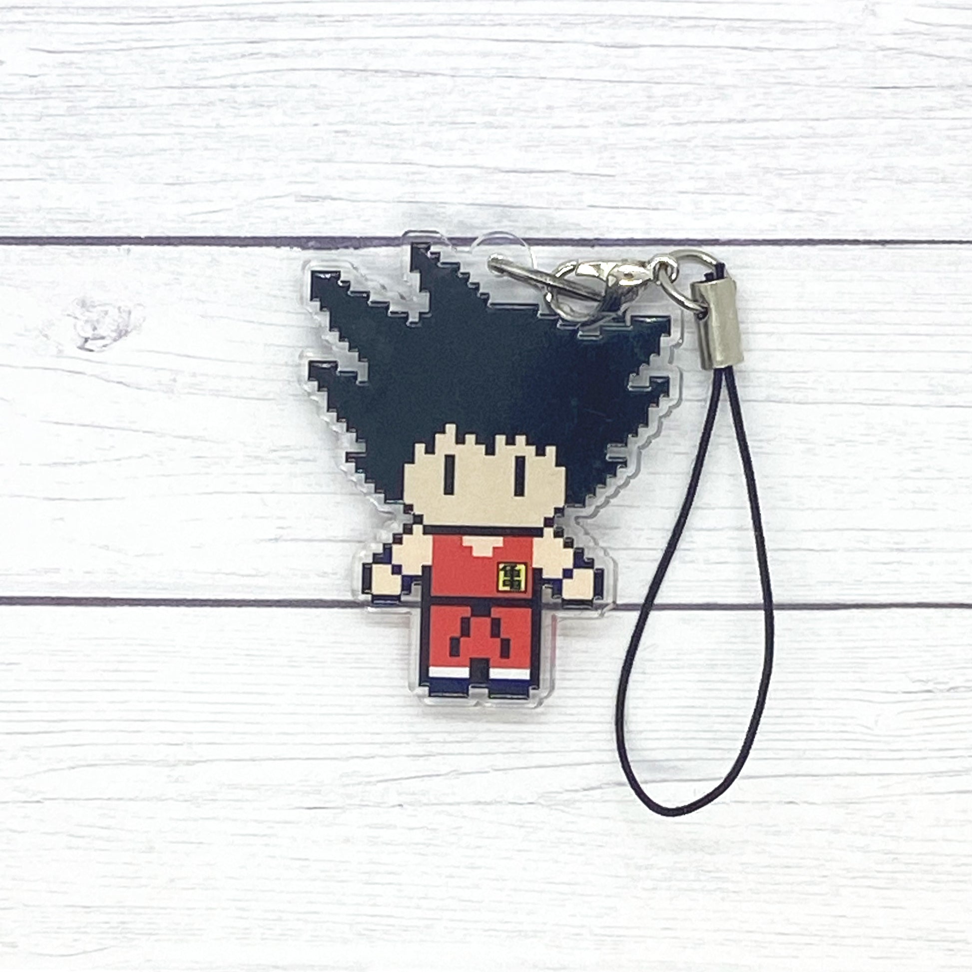 Carrot Monkey Fighter Acrylic Charm Ollybits Pixel Art