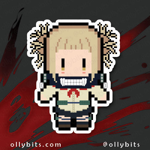 Transformation Villian Vinyl Sticker (2") Ollybits Pixel Art