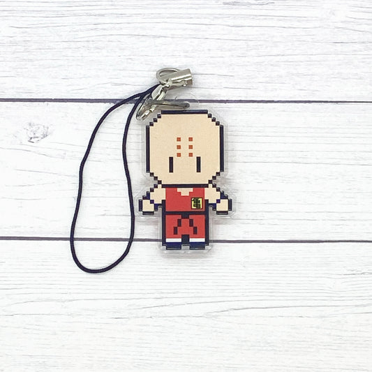 No Nose Monk Acrylic Charm Ollybits Pixel Art