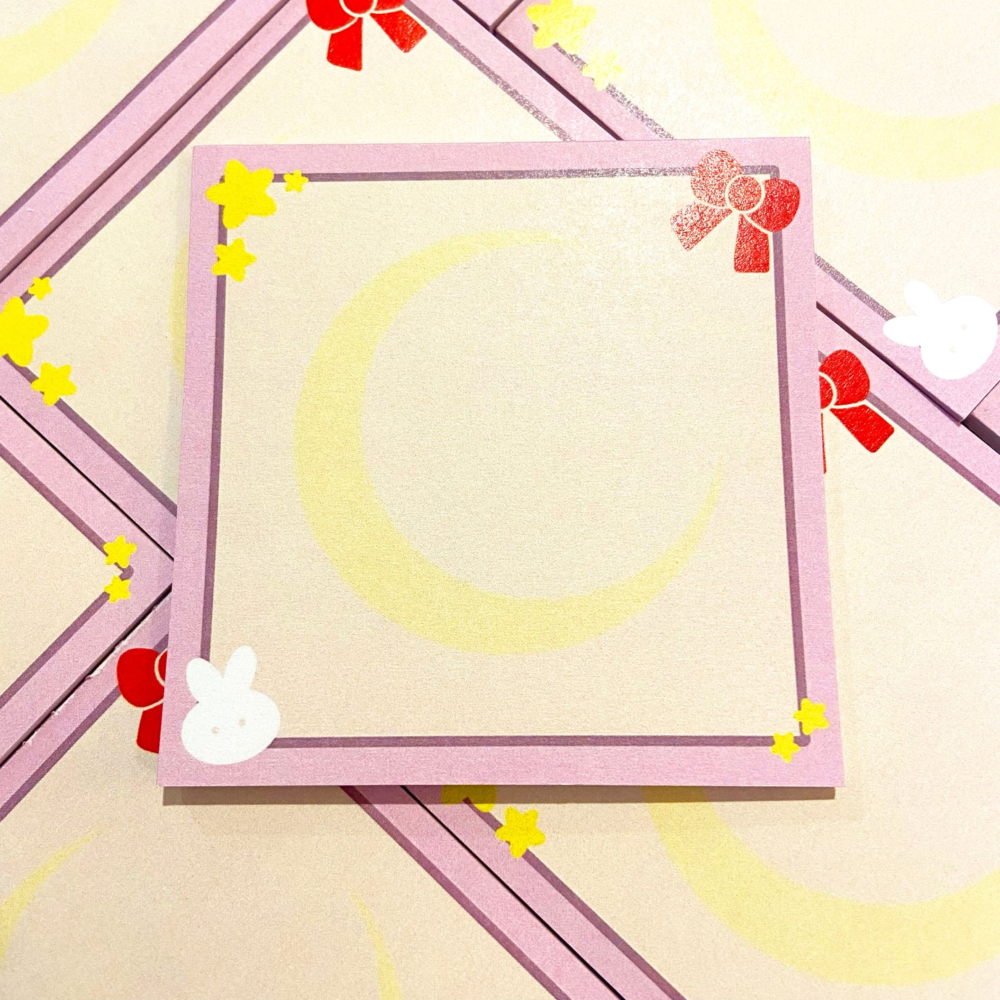 Moon Bunny Memo Pad Ollybits Pixel Art