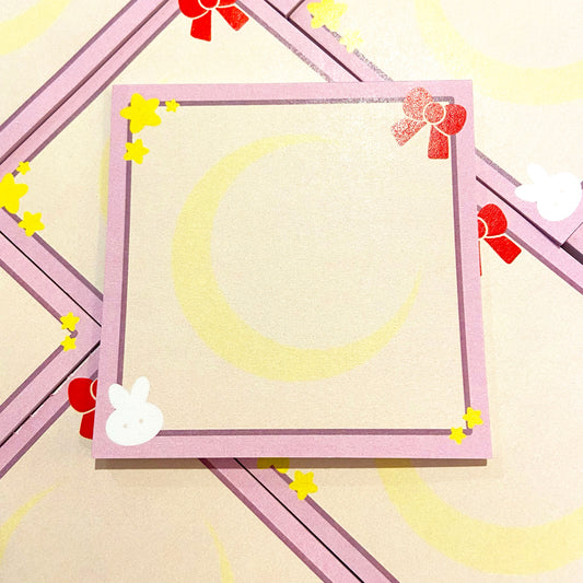 Moon Bunny Memo Pad Ollybits Pixel Art