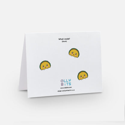 Let's Taco 'Bout How Awesome You Are Greeting Card Ollybits Pixel Art