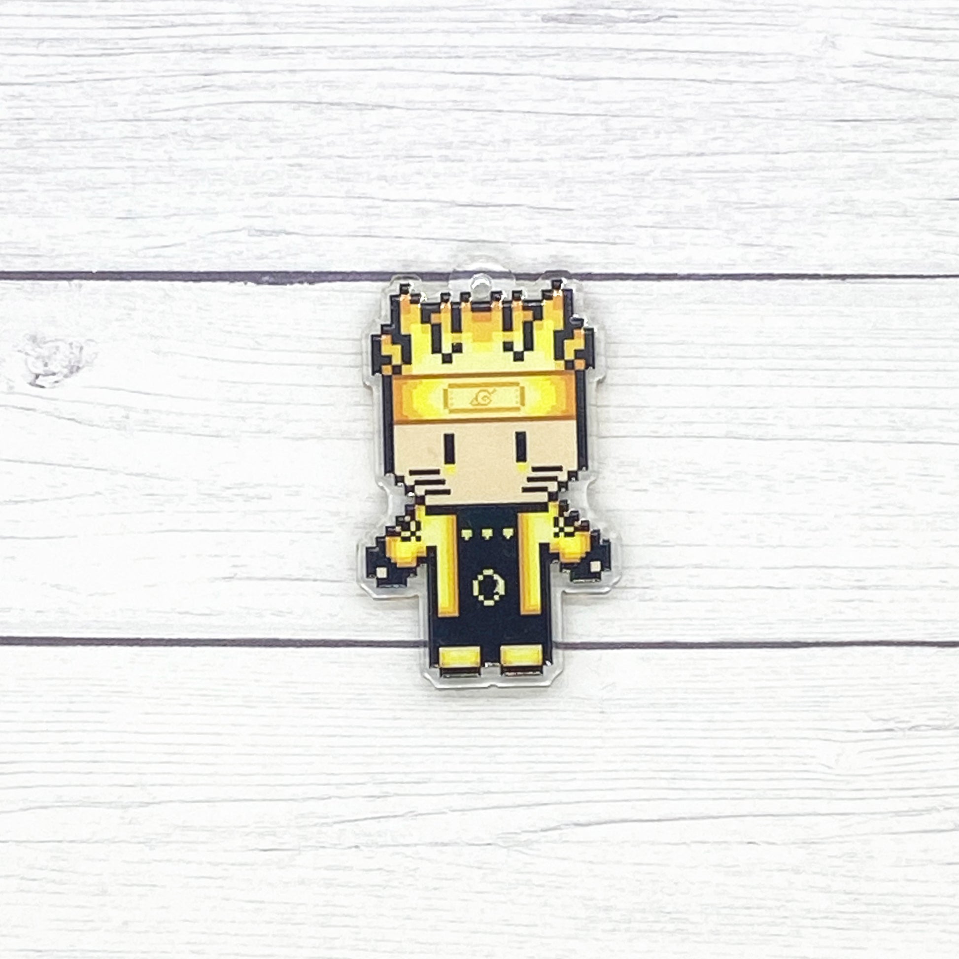 Nine-Tails Kid Acrylic Charm Ollybits Pixel Art