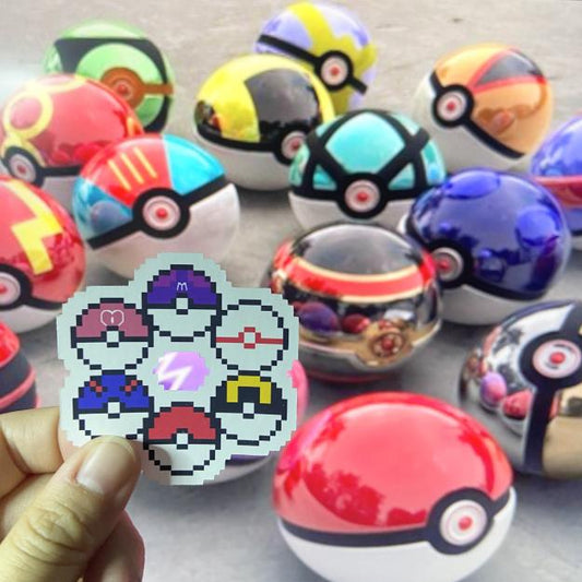 Pocket Monster Ring of Balls Vinyl Sticker (2") Ollybits Pixel Art