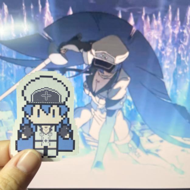 Ice Queen Matte Vinyl Sticker (2") Ollybits Pixel Art