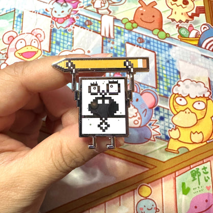DoodleBoi Enamel Pin Ollybits Pixel Art