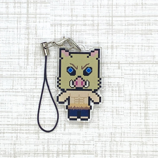 Angy Boar Inoko Slayer Acrylic Charm Ollybits Pixel Art