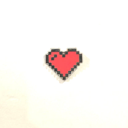 RPG Pixel Heart Mini Filler Enamel Pin Set