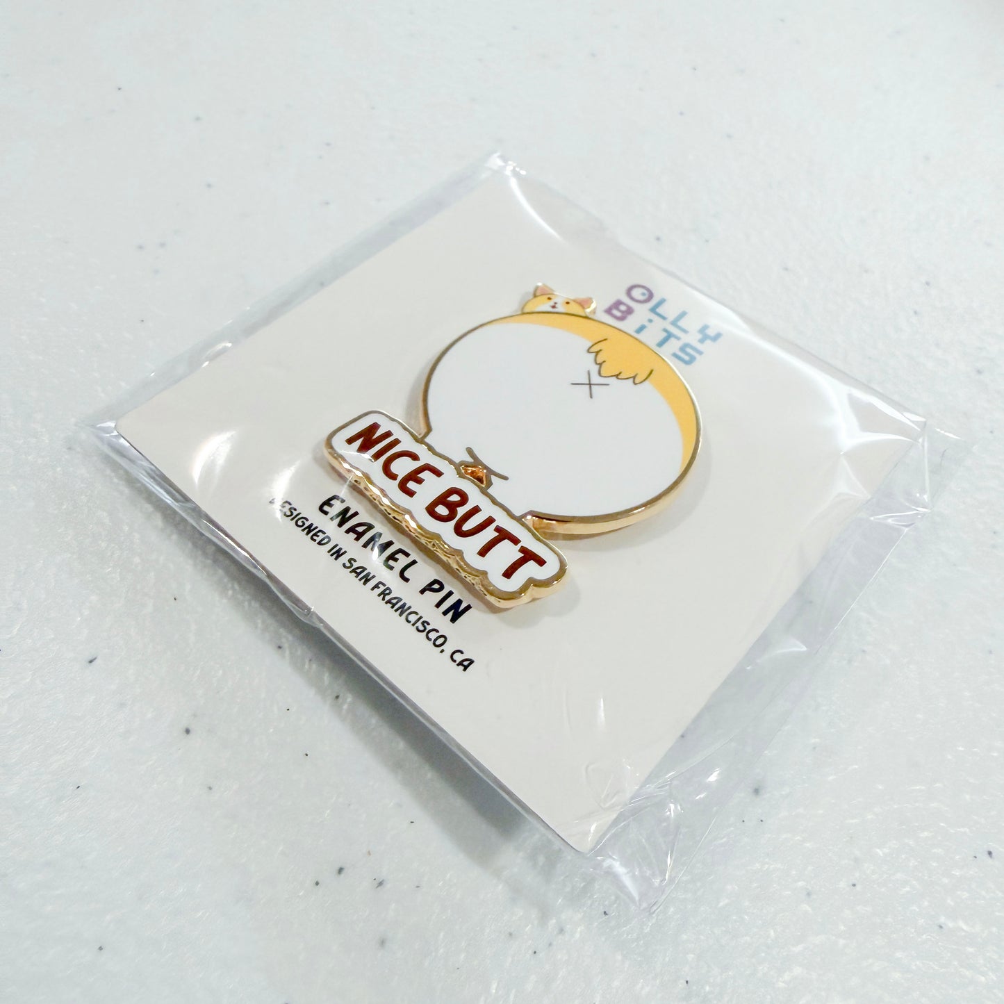 Corgi "Nice Butt" Enamel Pin