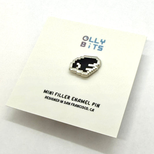 Black Pixel Wing (Right) Mini Filler Enamel Pin