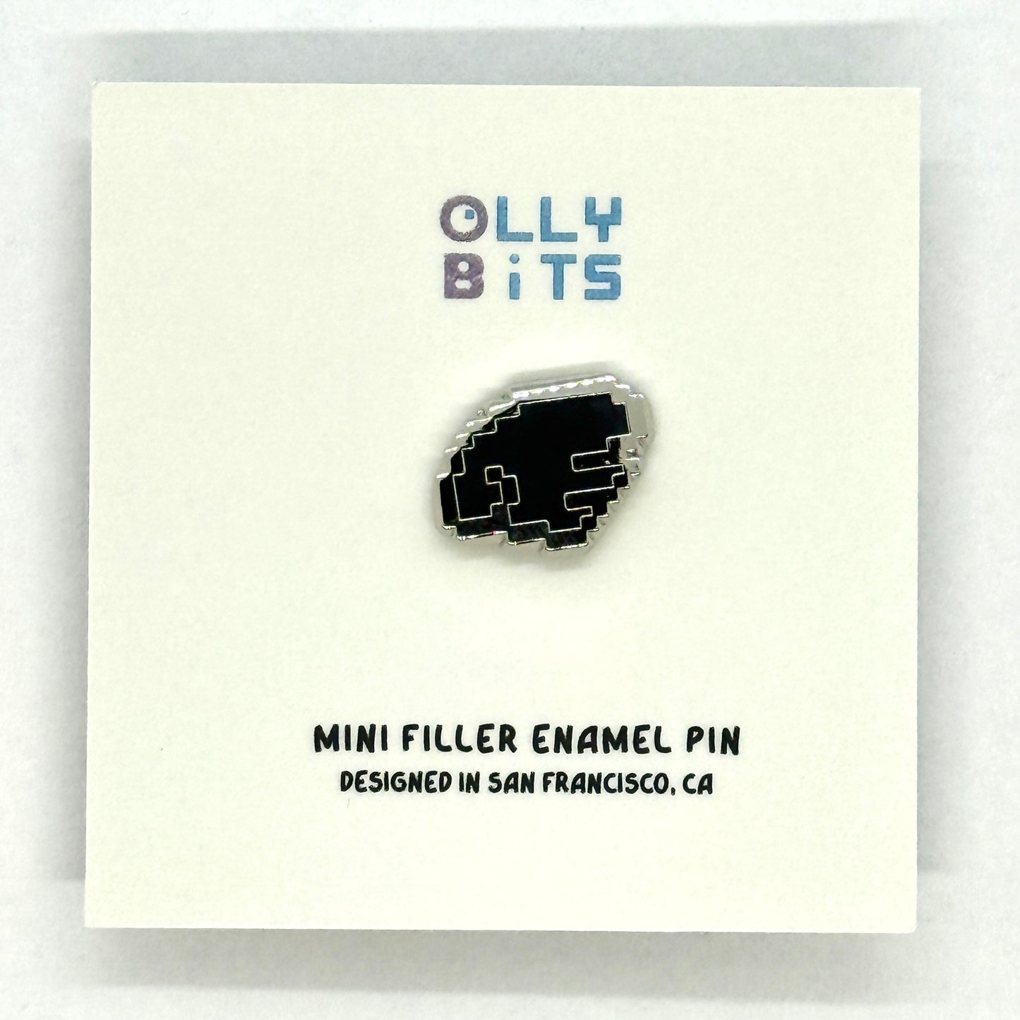 Black Pixel Wing (Right) Mini Filler Enamel Pin