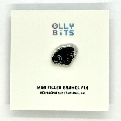Black Pixel Wing (Right) Mini Filler Enamel Pin