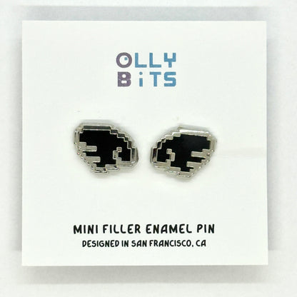 Black Pixel Wings Duo Mini Filler Enamel Pin Set