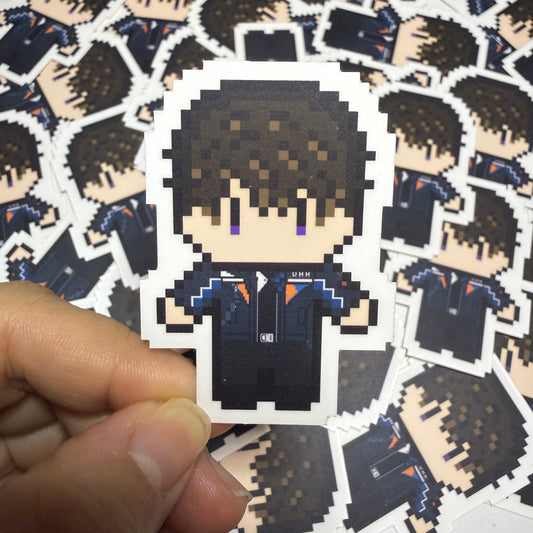Exploding Appleman Love Interest Vinyl Sticker (2")