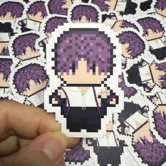 Dramatic Fishman Love Interest Vinyl Sticker (2")