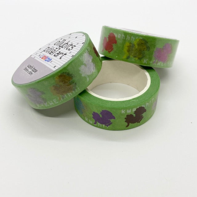 Colorful Birds Racing Washi Tape Ollybits Pixel Art