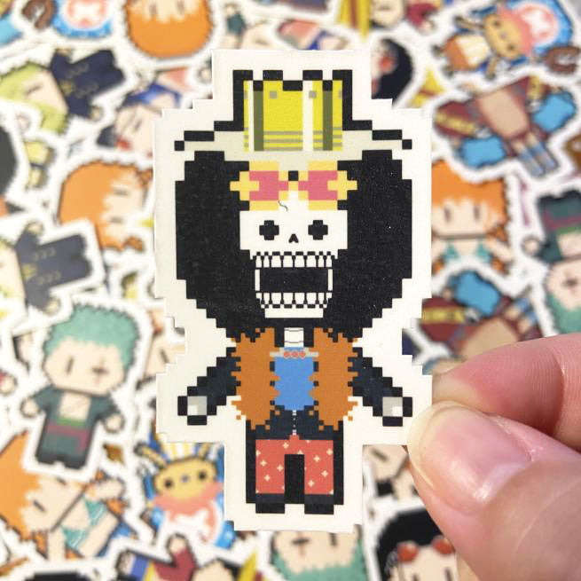 King of Pirate Crew Vinyl Sticker (2") Set Ollybits Pixel Art