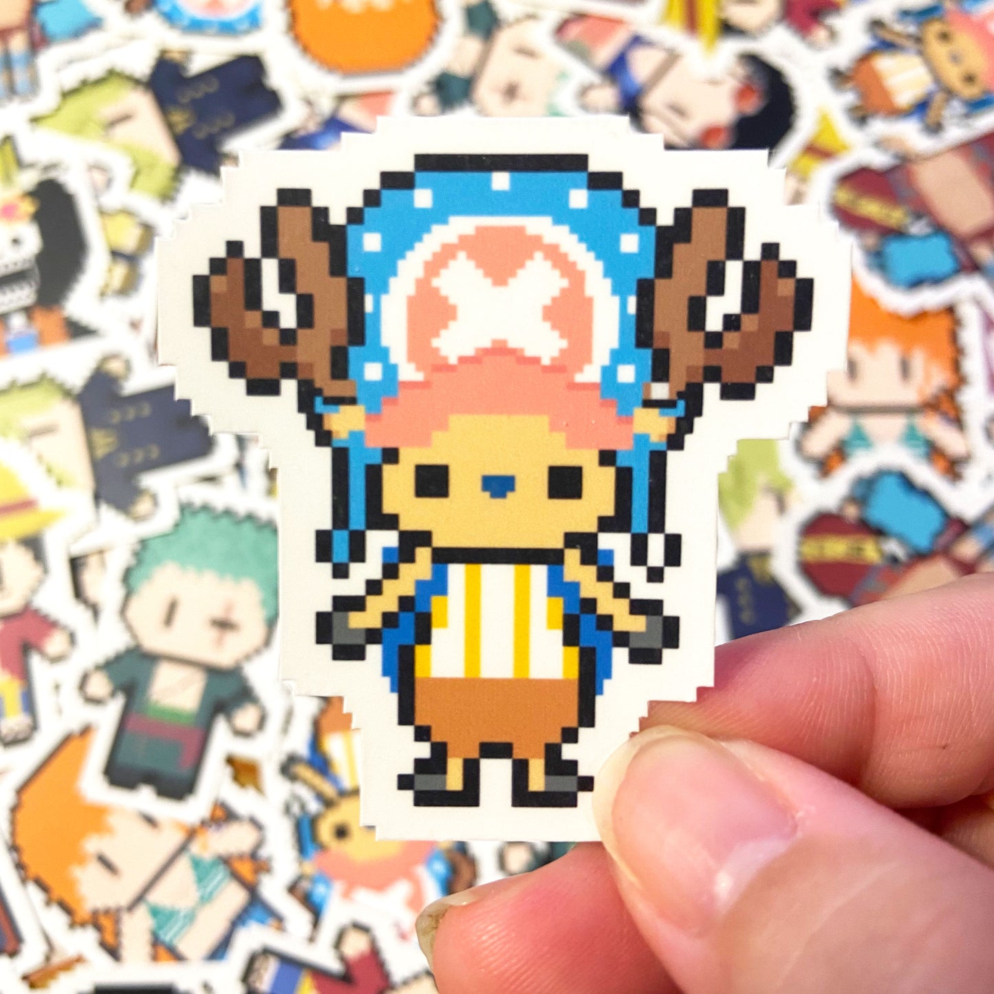 King of Pirate Crew Vinyl Sticker (2") Set Ollybits Pixel Art