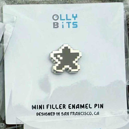 Black Pixel Star Mini Filler Enamel Pin