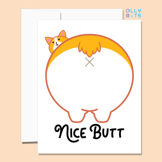 Nice Butt Greeting Card