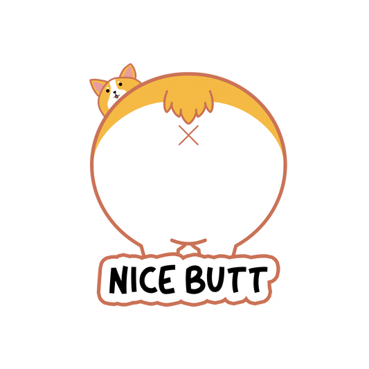 Corgi "Nice Butt" Enamel Pin