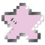 Pink Pastel Pixel Star Mini Filler Enamel Pin