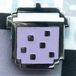 Purple Taro Pixel Boba Mini Filler Enamel Pin