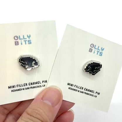 Black Pixel Wing (Right) Mini Filler Enamel Pin