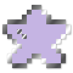 Purple Pastel Pixel Star Mini Filler Enamel Pin