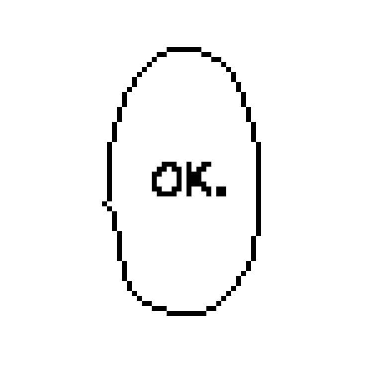 OK Pixel Chat Bubble Mini Filler Enamel Pin