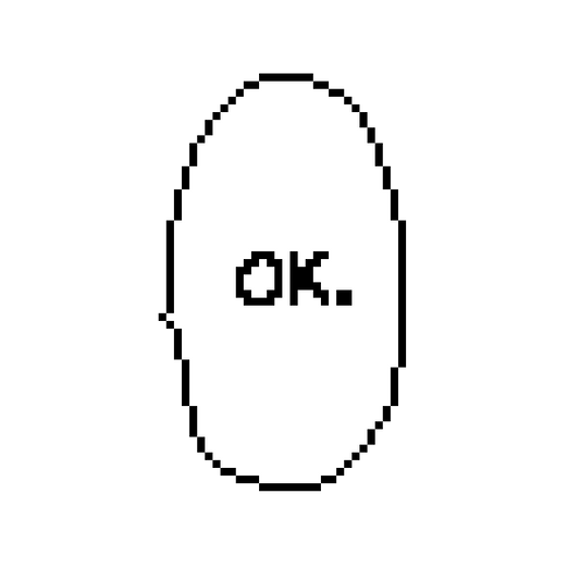OK Pixel Chat Bubble Mini Filler Enamel Pin